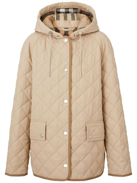 burberry diamond quilted oversized hooded parka|burberry diamond quilted jacket.